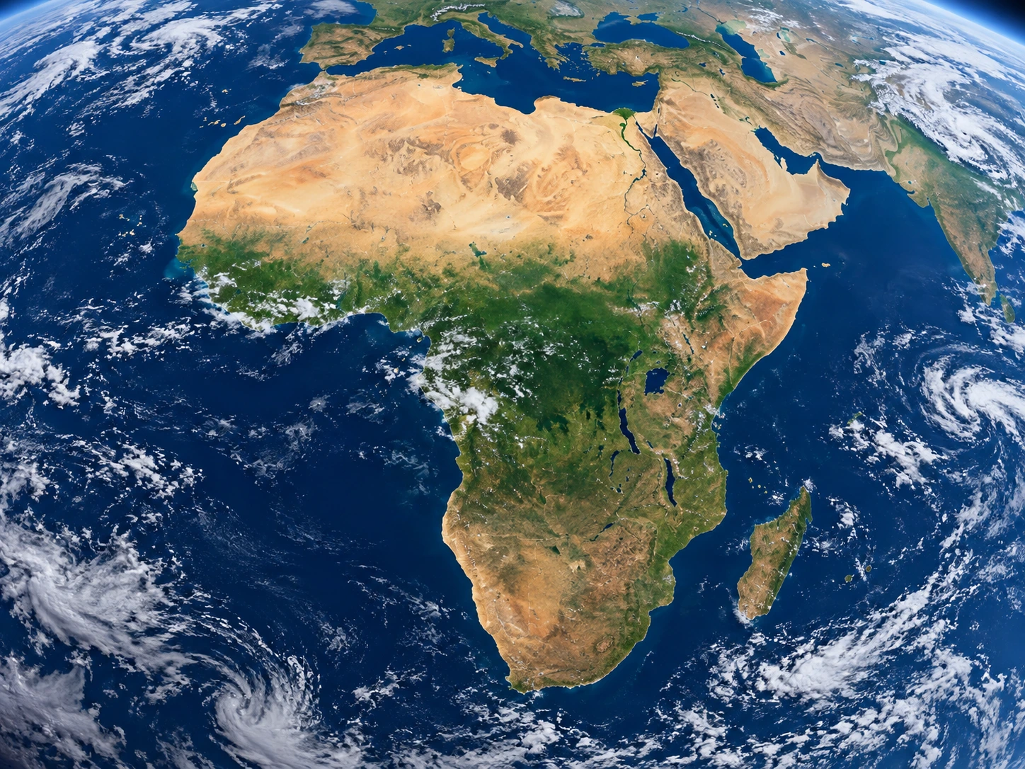 Africa viewed from space